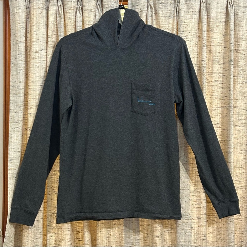 Vineyard Vines Burgee Whale Long-Sleeve Pocket Tee Hoodie